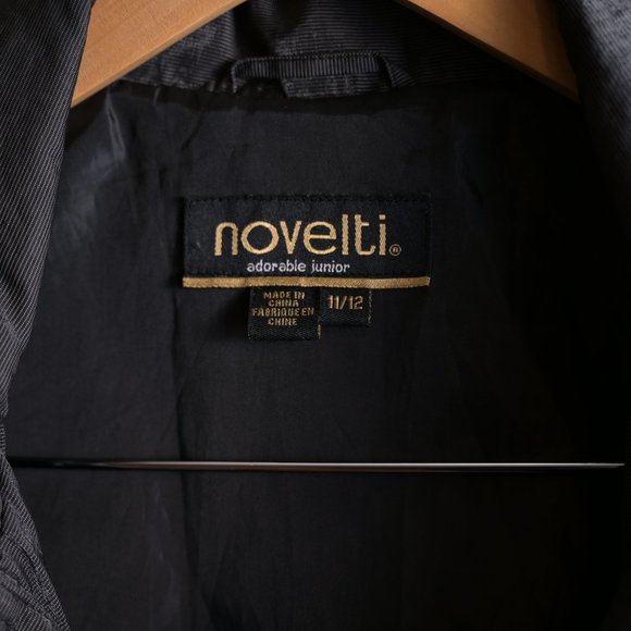 3/$20 - Size 11/12, Light Jacket with Hood, Charcoal Grey - Picture 4 of 8